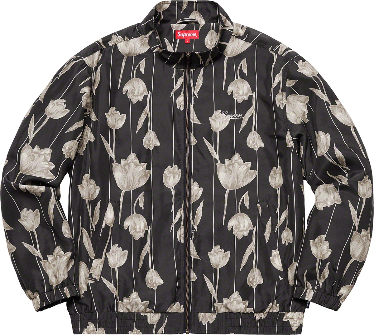 Floral Silk Track Jacket view 6